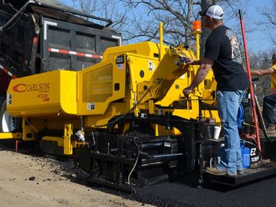 2017 Carlson CP100 Diesel, Track Paver with 8′-15′ EZCSS Screed